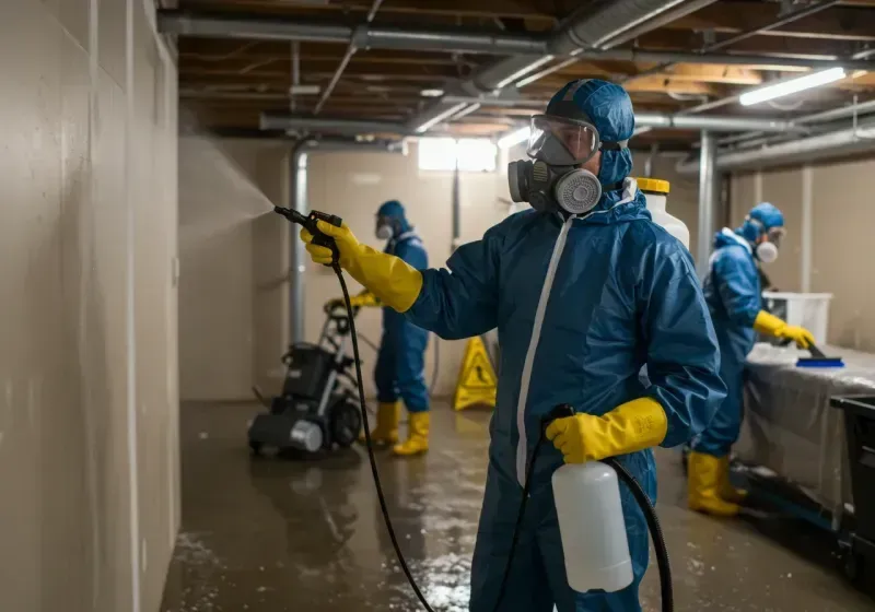 Basement Sanitization and Antimicrobial Treatment process in Yerington, NV